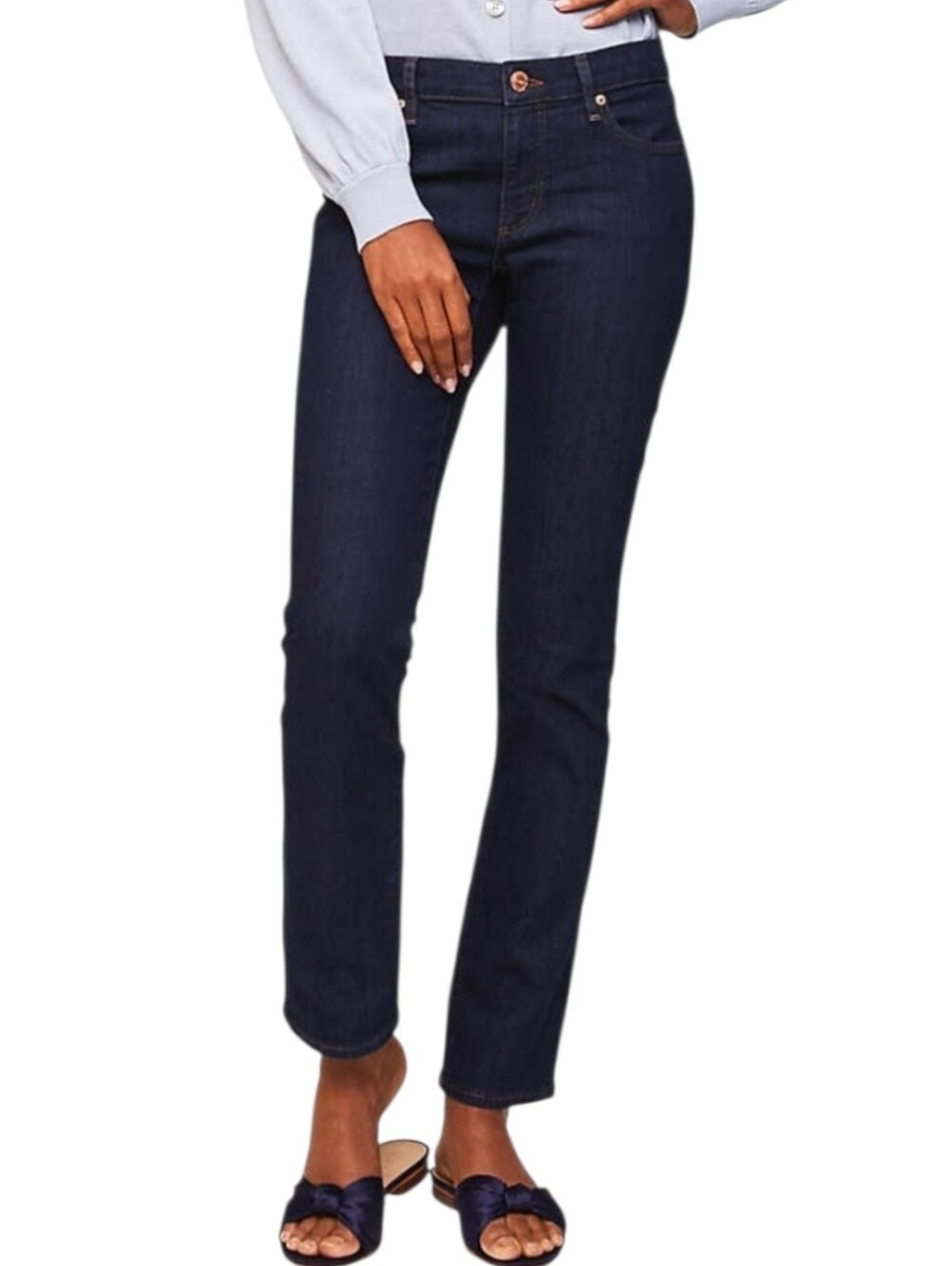 Ann Taylor LOFT Women’s Dark Wash Modern Straight Fit Jeans